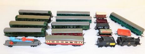 One engine and a quantity of other carriages and t