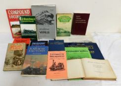 Fifteen books on railway and locomotive trains inc