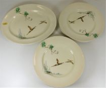 Eleven plates Royal Daulton 'The Coppice' and one