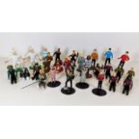 A quantity of Star Trek figurines, some with acces