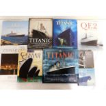 Nine books on iconic cruise ships Cunard, Titanic