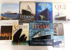 Nine books on iconic cruise ships Cunard, Titanic