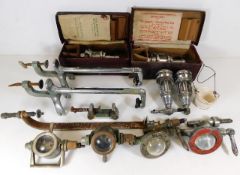 A quantity of Edwardian spirit optics including tw