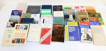 A quantity of books related to Wales and of Welsh