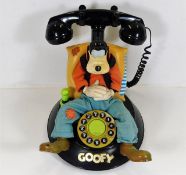 An animated Mybelle 805 Goofy telephone - approx 9