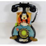 An animated Mybelle 805 Goofy telephone - approx 9