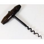 A 19thC. hand corkscrew