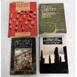 Four books related to standing stones and rock art