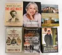 Six books including modern biographies of Alan Bennett and Helen Mirren including two Patricia Cornw