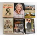 Six books including modern biographies of Alan Bennett and Helen Mirren including two Patricia Cornw