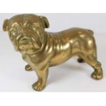 Brass bulldog figurine approx 6.25" tall