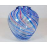 Merlin glass vase approx 5.25" tall