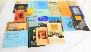 Twenty one pamphlets and booklets of Cornish inter