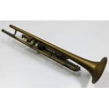 A brass M I Kalashen of New York trumpet a/f