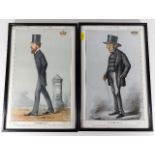 Two framed 19thC. Vanity Fair prints 14.5in H x 9.