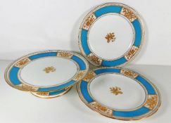 A 19thC. Minton dessert set including a comport tw