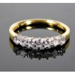 An 18ct gold ring set with 0.5ct diamond 2.3g size