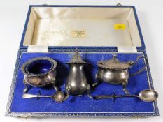 A case silver cruet set Swatkins Group Ltd. 178g