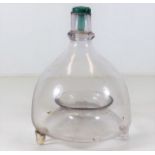 A Georgian glass fly trap 7in H