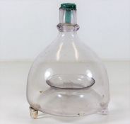 A Georgian glass fly trap 7in H