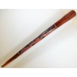 A decorative didgeridoo 47.5in L
