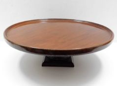 A mahogany lazy Susan