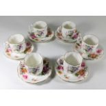 A set of six late 1930's Royal Crown Derby "Derby