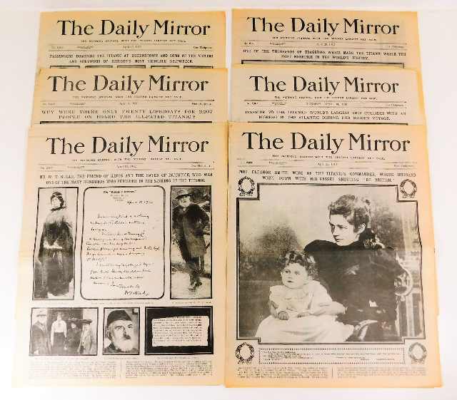 Six reproduction consecutive number Daily Mirror T