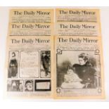 Six reproduction consecutive number Daily Mirror T