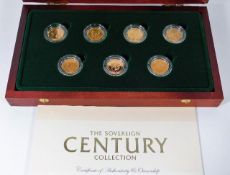 A boxed Century Collection of full gold sovereigns