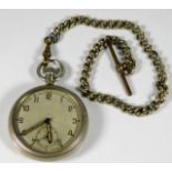 A vintage military issue pocket watch with arrow m