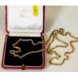 A vintage Cartier 18ct two tone gold necklace with