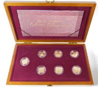 A Queen Elizabeth II Royal Portrait seven coin set