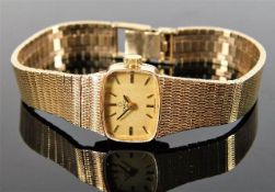 A ladies 9ct gold Omega wristwatch 30.2g inclusive