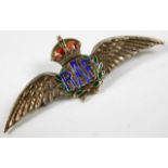 A silver RAF sweetheart brooch 4.2g