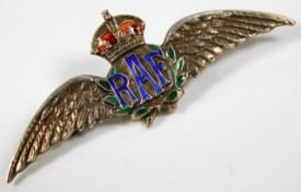 A silver RAF sweetheart brooch 4.2g