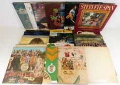 A selection of approx. 29 various vinyl LP's including Beatles gate-fold Sergeant Pepper album with