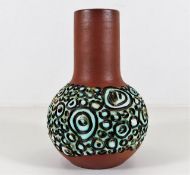A Poole pottery Atlantis vase 7in tall