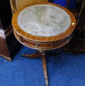 A reproduction regency style table with two drawer