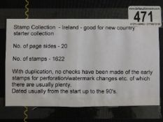 A stamp album relating to Ireland approx. 1622 sta