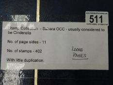 A stamp album relating to Sahara OCC approx. 402 s