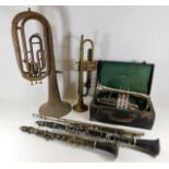 A quantity of mixed wind instruments all a/f