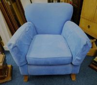 A retro styled upholstered chair