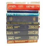 Eight volumes of Jane's military related books
