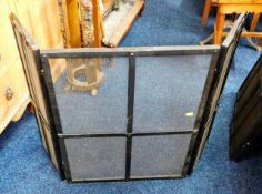 A heavy gauge folding fire screen 39.5in wide x 26