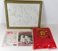 A collection of footballer autographs from Colin Addison charity match August 1st 1985, Hereford Uni