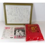 A collection of footballer autographs from Colin Addison charity match August 1st 1985, Hereford Uni