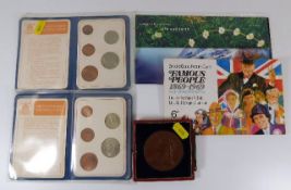 A Victoria bronze commemorative medal twinned with