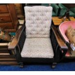 An early 20thC. American style rocking chair. Prov