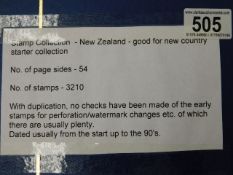 A stamp album relating to New Zealand approx. 3210